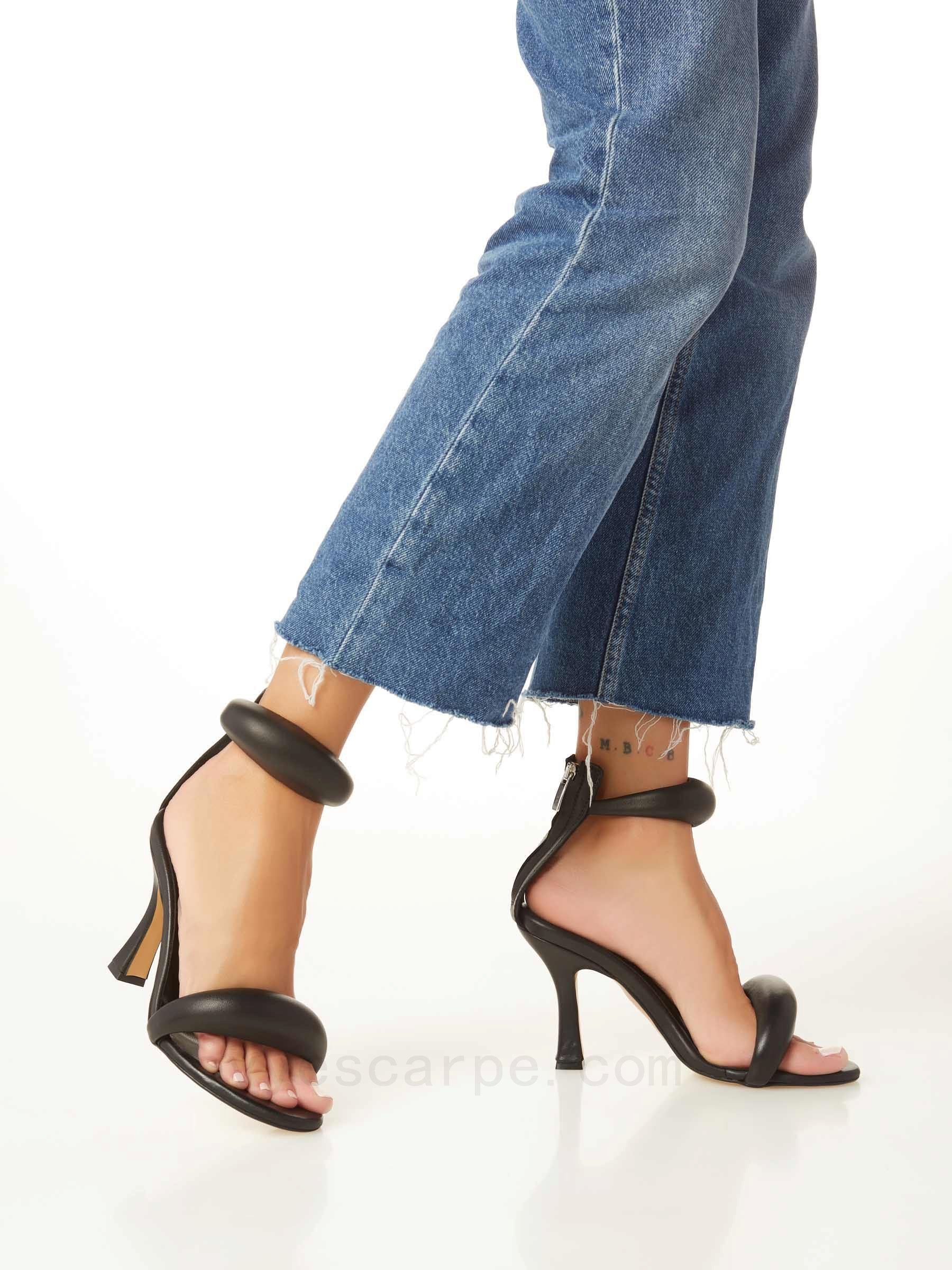 Scontate Leather Heel Sandal F08161027-0652
